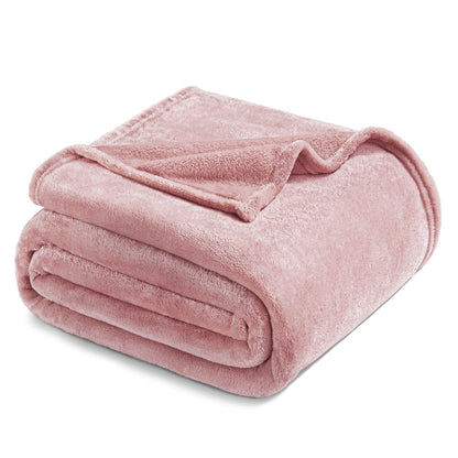 Exclusivo Mezcla Soft Large Fleece Throw Blanket for Couch, Forest Green