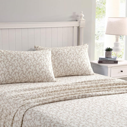 Laura Ashley - Queen Sheet Set with Fitted Sheet & Pillowcases