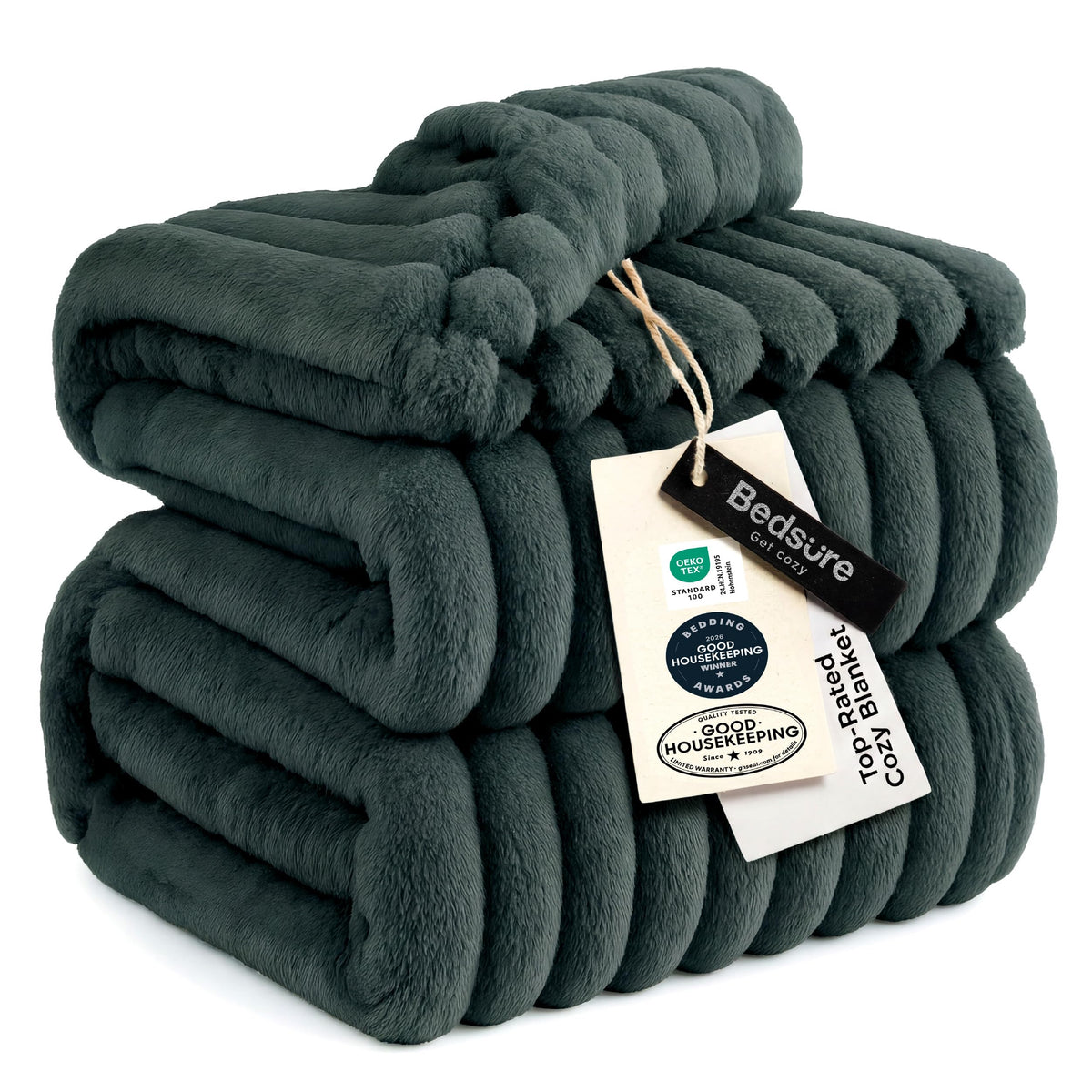 Bedsure Soft Beige Throw Blanket for Couch Decor Gifts 50"x60"