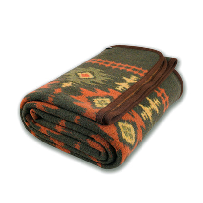 ACUSHLA Merino Wool Camping Blanket Warm Outdoor Travel Throw,Morocco Grey