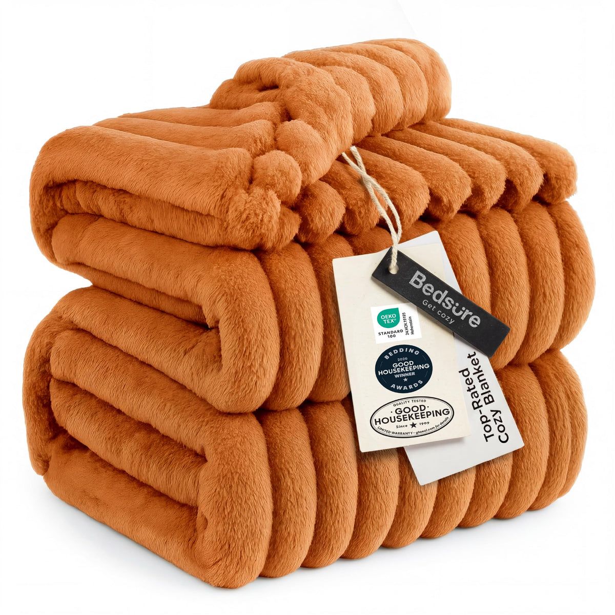 Bedsure Soft Beige Throw Blanket for Couch Decor Gifts 50"x60"