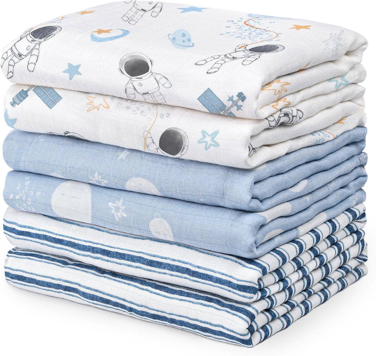 GLLQUEN BABY Receiving Blankets Boy Muslin Swaddle Blankets for Newborn
