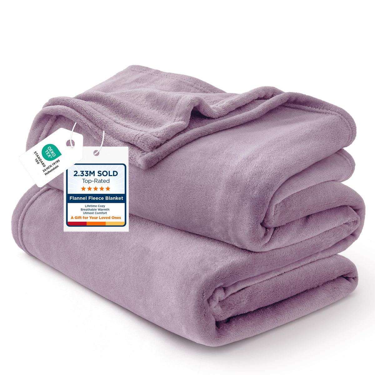 Bedsure GentleSoft Fleece Blankets Queen Size Cream - Birthday Gifts for Women Bed Blanket Soft Lightweight Plush Fuzzy Cozy Luxury Microfiber, Home Room Decor Gifts, 90x90 inches