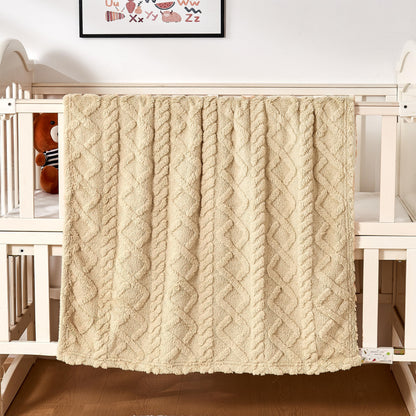 Yurhap Heart Baby Blanket, Love Plush Fleece Baby Blankets for Girls Boys