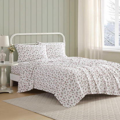 Laura Ashley - Queen Sheet Set with Fitted Sheet & Pillowcases