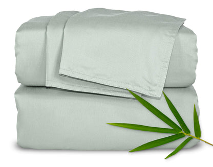 King Sheets by Pure Bamboo, Genuine 100% Organic Viscose Derived from Bamboo Bed Sheet Set, Soft & Cooling, Double Stitching, 2 Year Quality Promise (King, White)