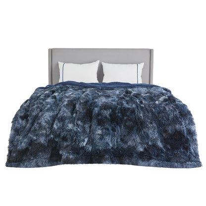 Bedsure Faux Fur Fluffy Fleece Sherpa Blanket Couch Throw Grey 50"x60"