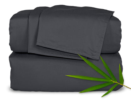 King Sheets by Pure Bamboo, Genuine 100% Organic Viscose Derived from Bamboo Bed Sheet Set, Soft & Cooling, Double Stitching, 2 Year Quality Promise (King, White)