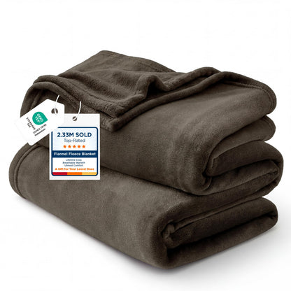 Bedsure GentleSoft Fleece Bed Blankets Queen Size Grey - Soft Cozy Warm Fall Throw Blanket Halloween Decorations Lightweight Anti-Static, Room Home Decor Gifts for Husband and Men, 90x90 inches