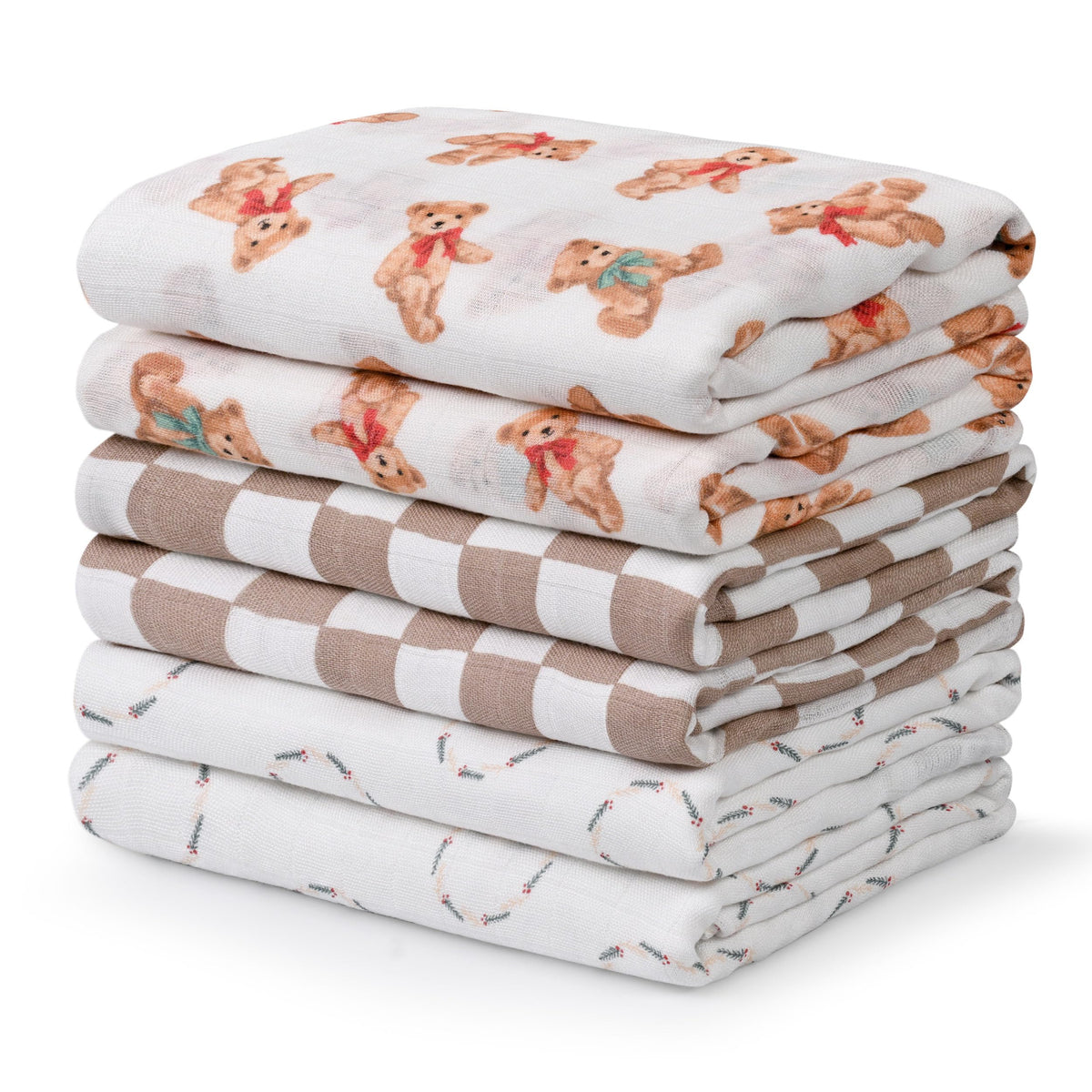 GLLQUEN BABY Receiving Blankets Boy Muslin Swaddle Blankets for Newborn