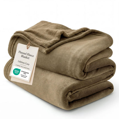 Bedsure GentleSoft Fleece Blankets Queen Size Cream - Birthday Gifts for Women Bed Blanket Soft Lightweight Plush Fuzzy Cozy Luxury Microfiber, Home Room Decor Gifts, 90x90 inches