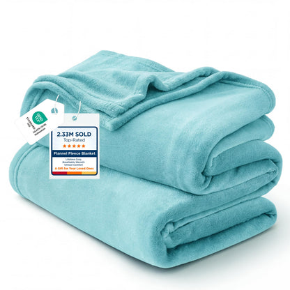 Bedsure Soft Cozy Warm Fleece Bed Blanket Queen Size Navy 90"x90"