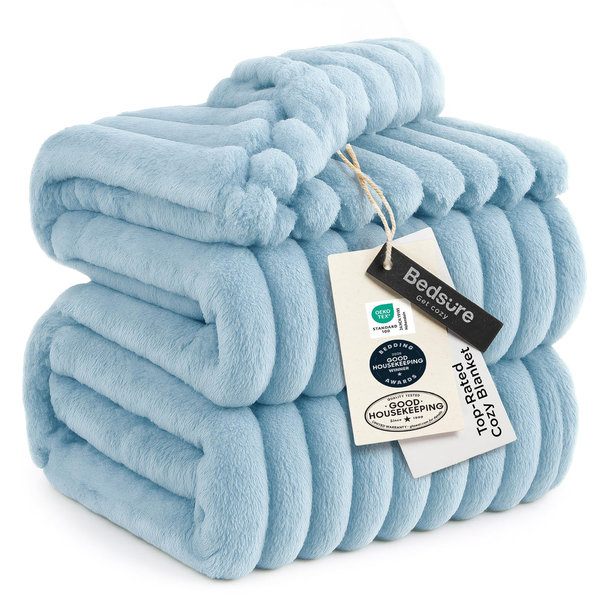 Bedsure Soft Beige Throw Blanket for Couch Decor Gifts 50"x60"