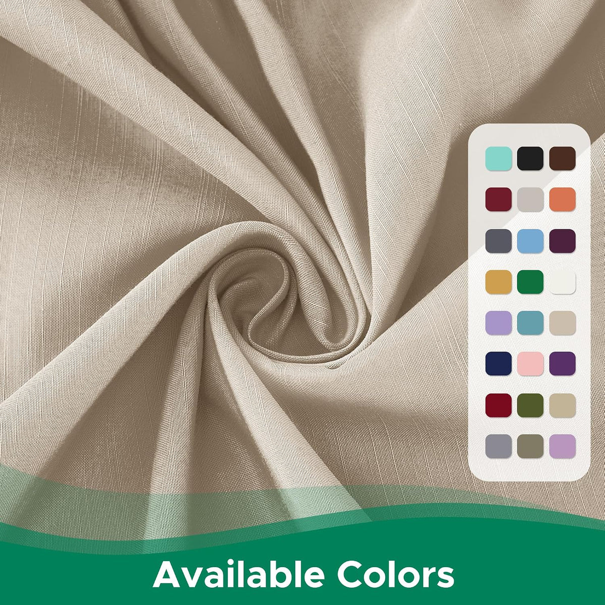Wrap Around Queen Size Bed Skirt 15" Drop-Elastic Dust Ruffle Light Camel