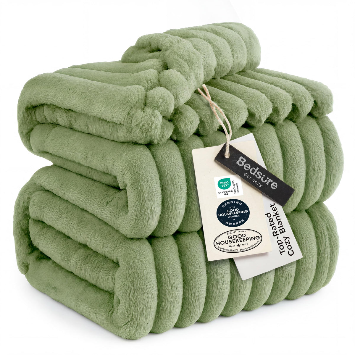 Bedsure Soft Beige Throw Blanket for Couch Decor Gifts 50"x60"