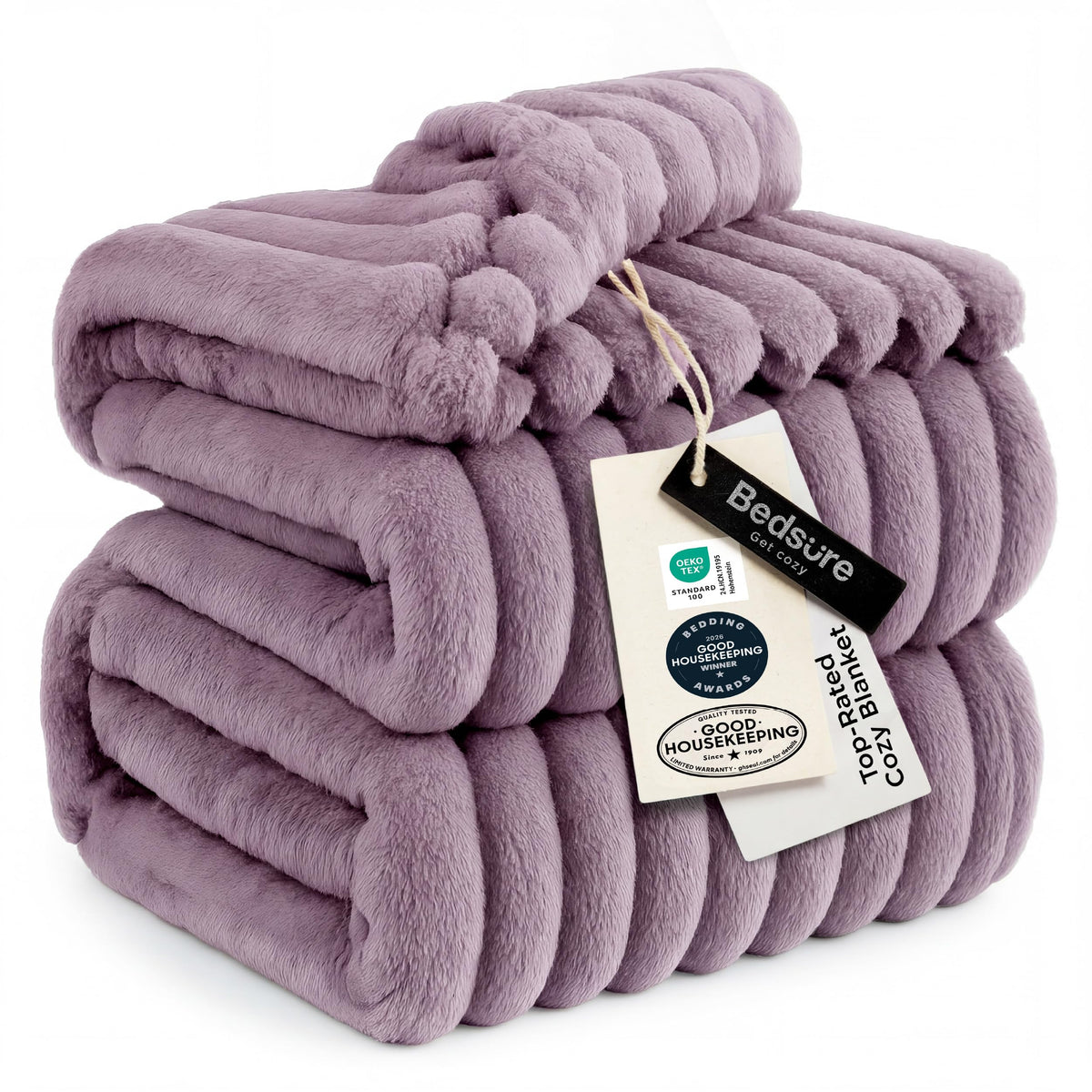 Bedsure Soft Beige Throw Blanket for Couch Decor Gifts 50"x60"