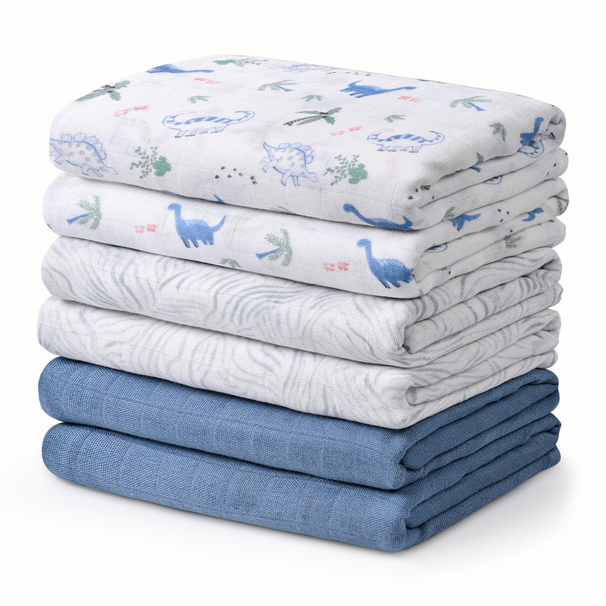 GLLQUEN BABY Receiving Blankets Boy Muslin Swaddle Blankets for Newborn