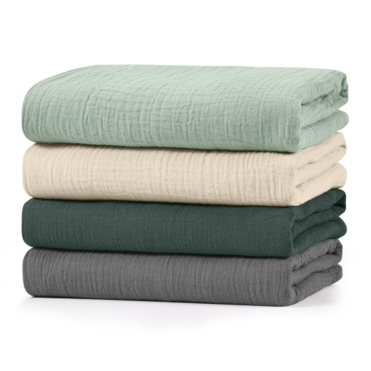 Muslin Swaddle Blankets for Newborn, 3 Pack Breathable Soft Receiving Blanket, Large 38 x 40 inches Swaddle Wrap Burping Clothes, Essentials Infant Shower Items, Toddler Gift (Bright Colors)