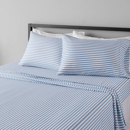 Amazon Basics Lightweight Breathable Wrinkle-Free Brushed Microfiber 3-Piece Bed Sheet Set with 14-Inch Deep Pockets, Twin, Bright White, Solid