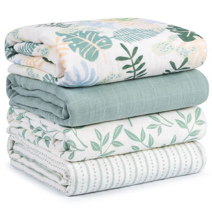 Muslin Swaddle Blankets for Newborn, Cotton Receiving Blanket