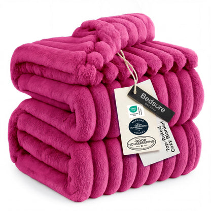 Bedsure Soft Beige Throw Blanket for Couch Decor Gifts 50"x60"