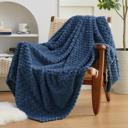 EXQ Home Turtle Shell Throw Blanket Beige for Couch Gentle Soft Fleece