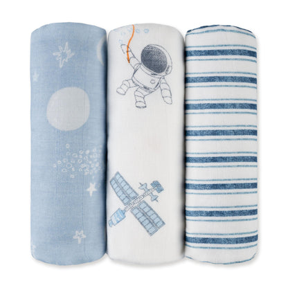 GLLQUEN BABY Receiving Blankets Boy Muslin Swaddle Blankets for Newborn