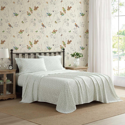 Laura Ashley - Queen Sheet Set with Fitted Sheet & Pillowcases