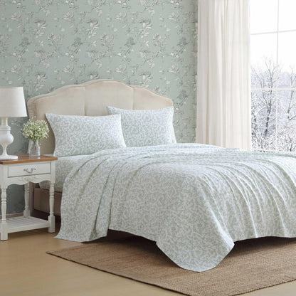 Laura Ashley - Queen Sheet Set with Fitted Sheet & Pillowcases