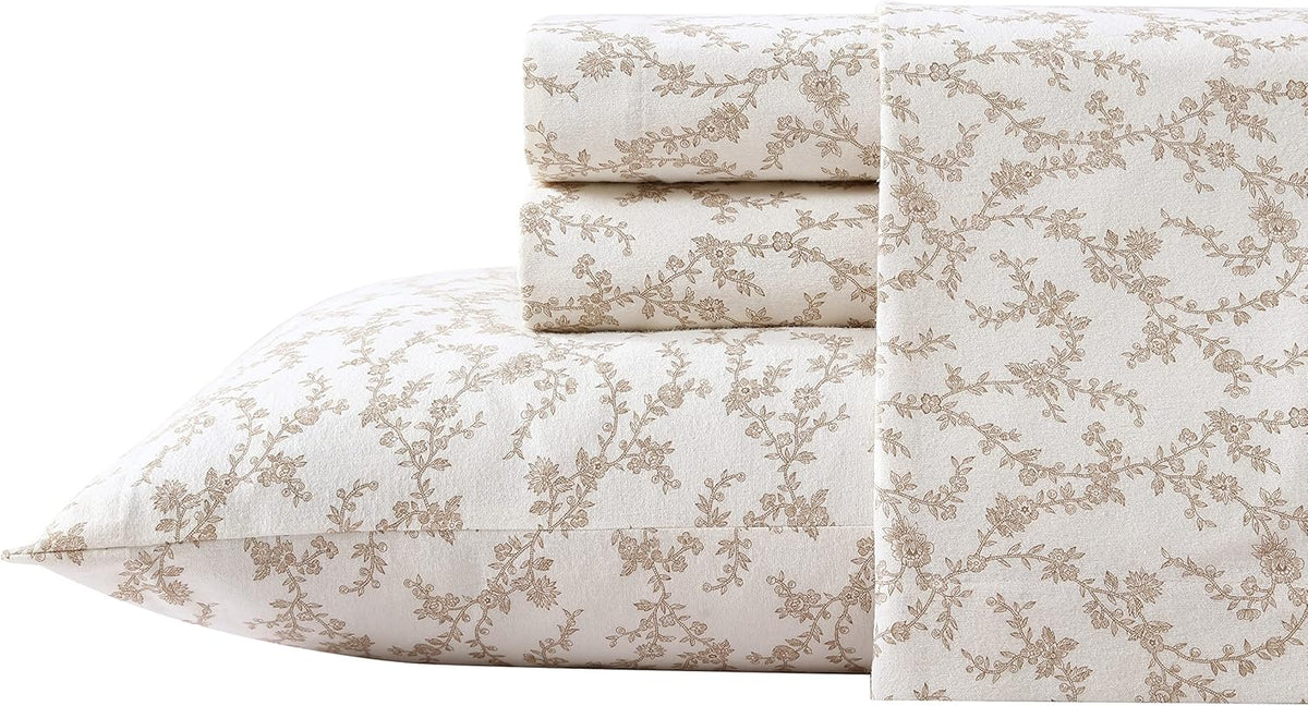 Laura Ashley - Queen Sheet Set with Fitted Sheet & Pillowcases