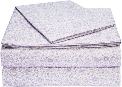 Amazon Basics Lightweight Breathable Wrinkle-Free Brushed Microfiber 3-Piece Bed Sheet Set with 14-Inch Deep Pockets, Twin, Bright White, Solid
