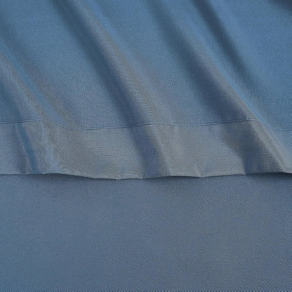 King Size Flat Sheet Only - Ultra Soft & Breathable Brushed Microfiber Top Sheet Only for King Size Beds, Denim Blue